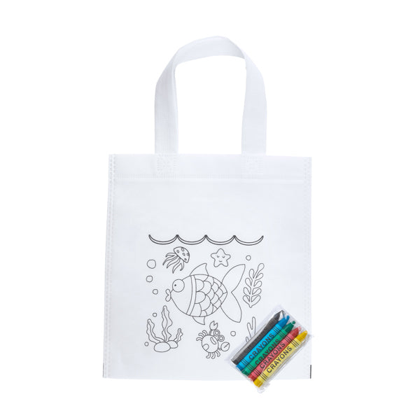 Borsa bimbo (tessuto non tessuto) da colorare