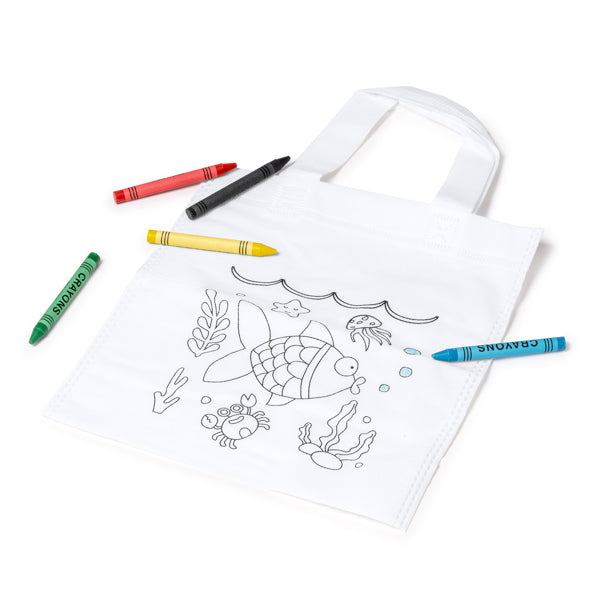 Borsa bimbo (tessuto non tessuto) da colorare