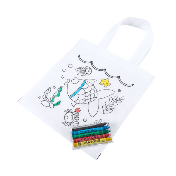 Borsa bimbo (tessuto non tessuto) da colorare