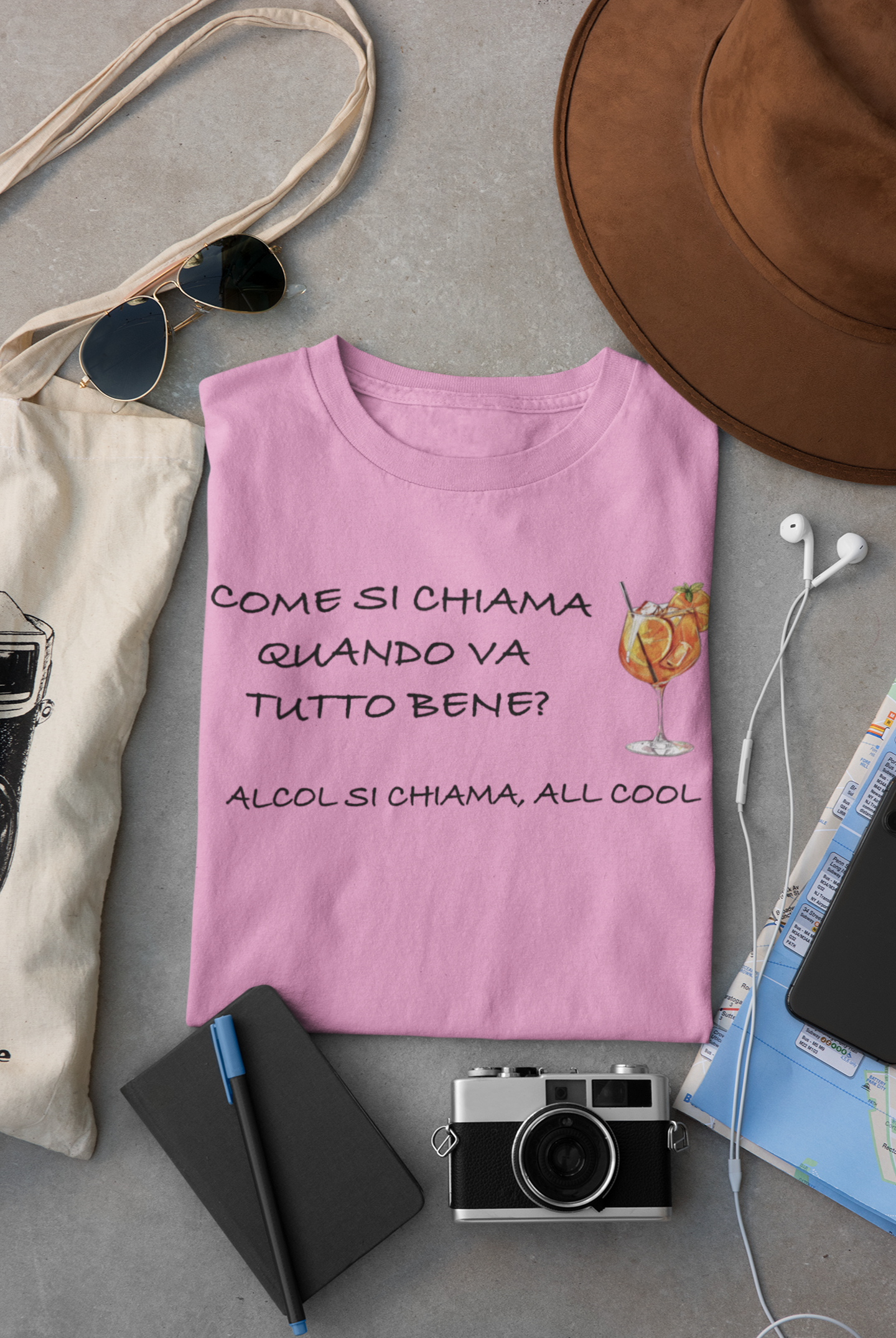 T-shirt cocktail vibes