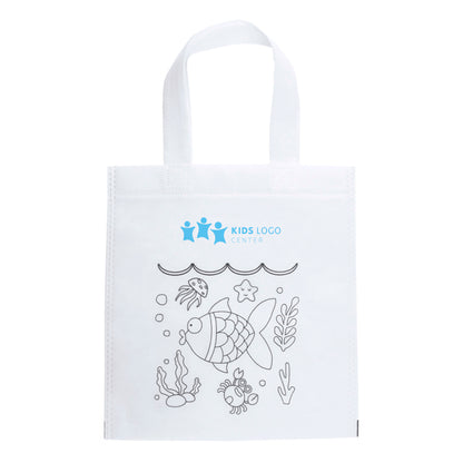 Borsa bimbo (tessuto non tessuto) da colorare