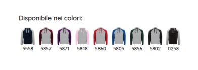 Felpa Maniche Colorate Unisex